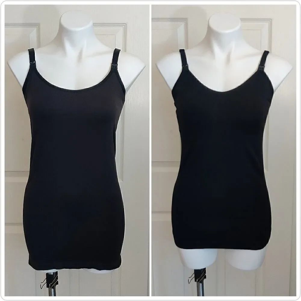 Pair of Bravado seamless classic nursing cami sz M